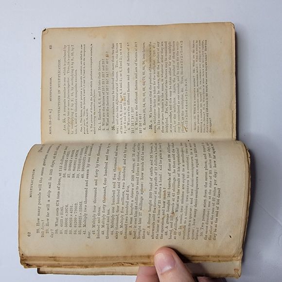 Thomson’s Practical Arithmetic, by James B. Thomson, 1853 - Picture 11 of 12